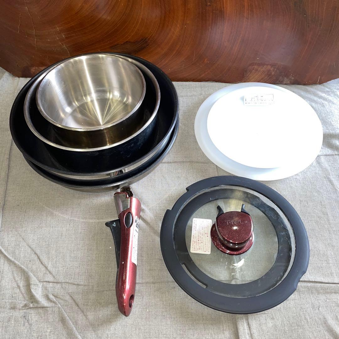 T-fal ティファール　Ingenio インジニオ　9点　IH　鍋・フライパン