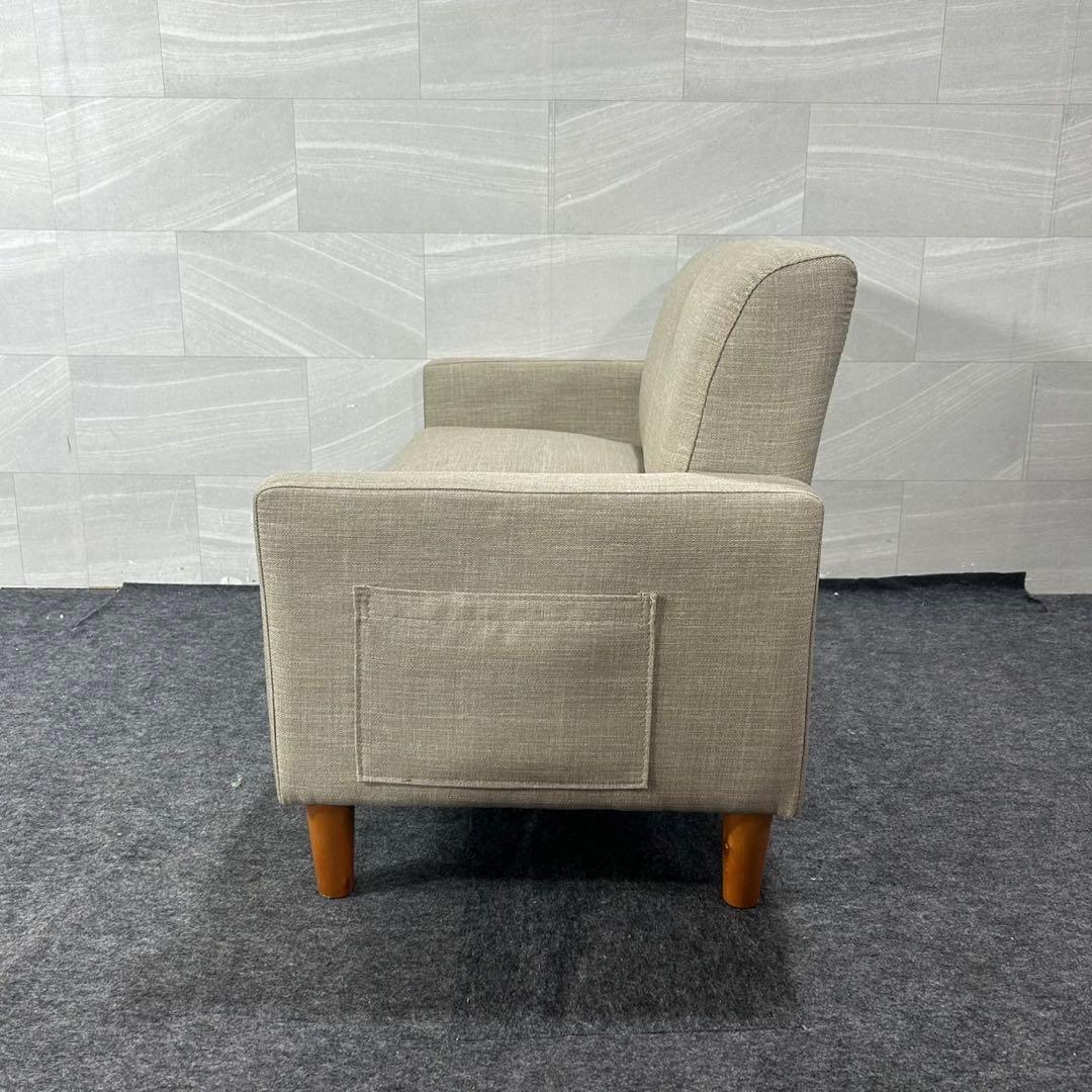 家具350 ソファ 2人掛け Emma ベージュ コンパクト 家具 d4532