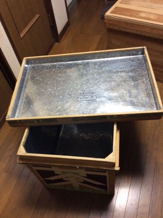 お茶箱 茶箱 木箱 ビンテージ レトロ 収納ボックス テーブル