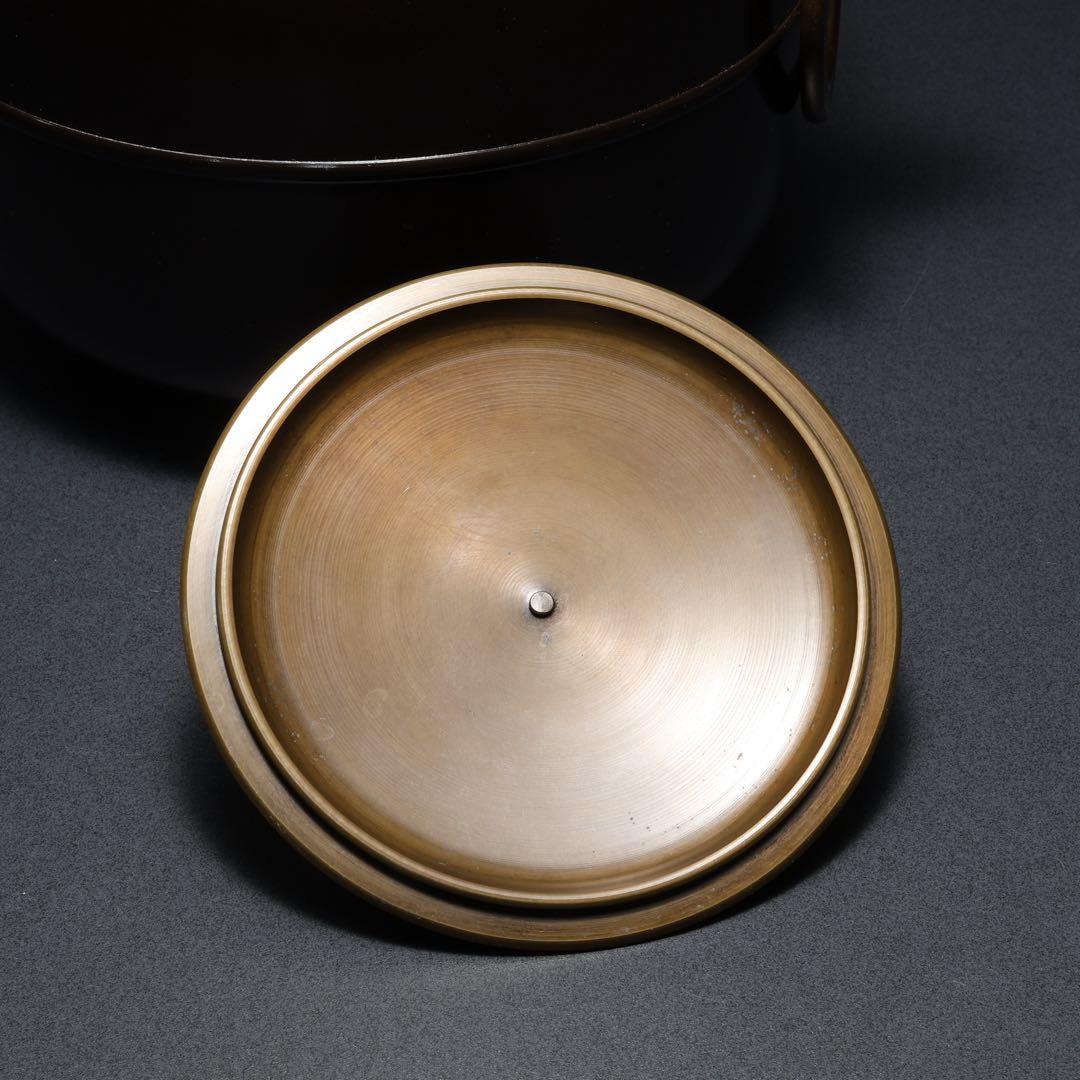 【茶道具】唐銅　皆具　秀峰　共箱　R1678