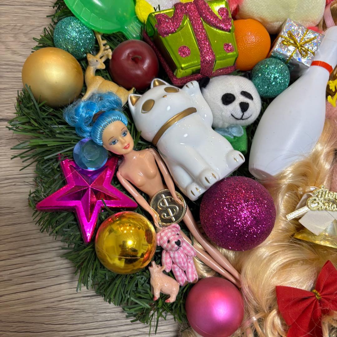 ▲あちゃちゅむ クリスマスリース