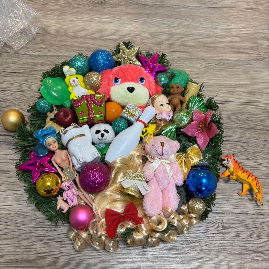 ▲あちゃちゅむ クリスマスリース