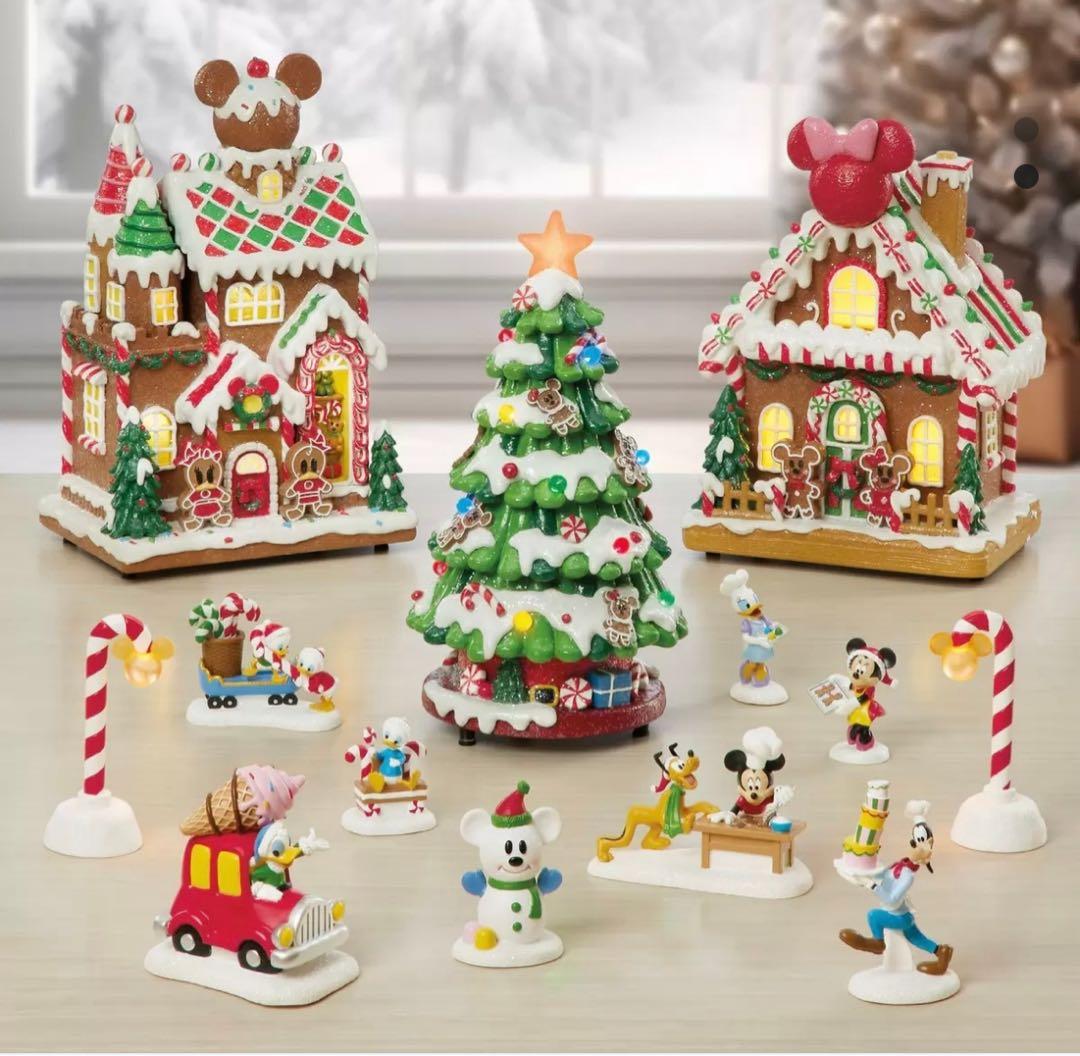 ディズニー　クリスマス　ヴィレッジ　13ピース　コストコ