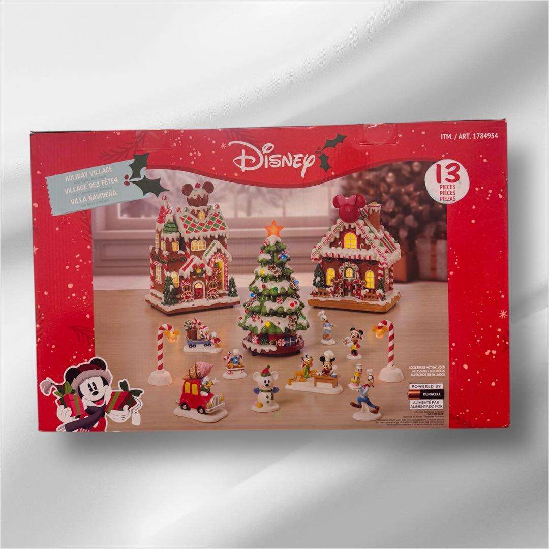 ディズニー　クリスマス　ヴィレッジ　13ピース　コストコ