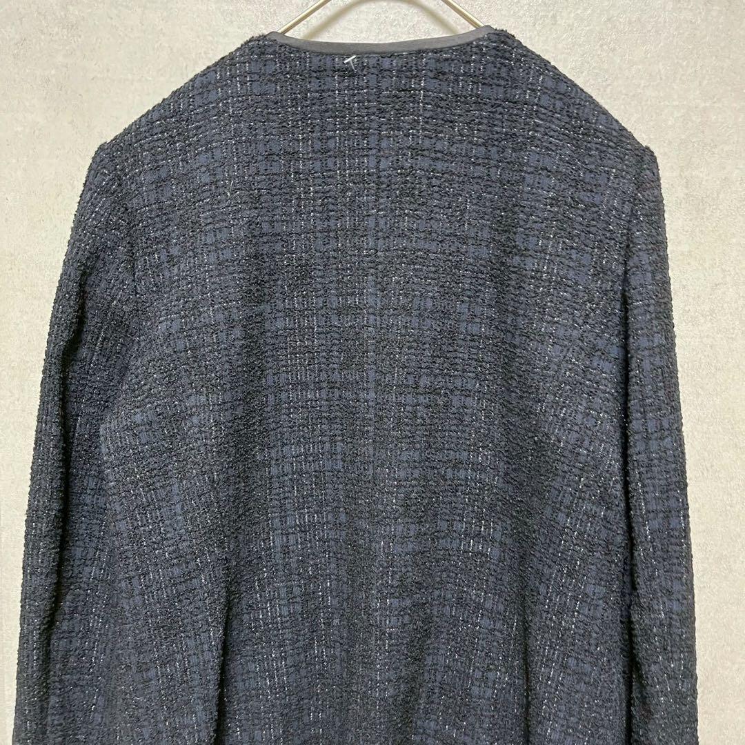 SEASON STYLE LAB ツイード　ロングジャケット　コート　M ラメ