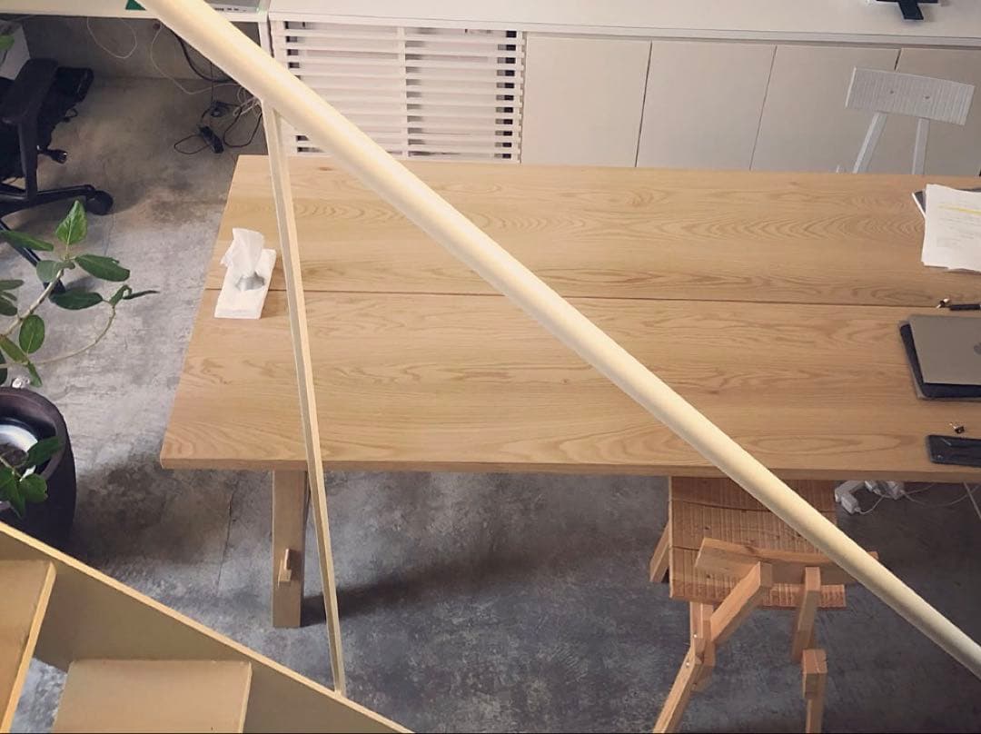 IKEAナチュラルウッド ダイニングテーブル 235cm