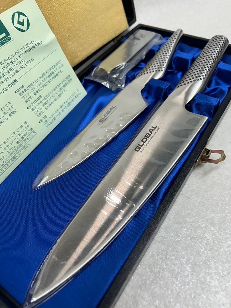 新品 グローバル GLOBAL 包丁 牛刀 ペティナイフ シャープナー 日本製