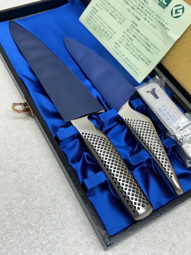 新品 グローバル GLOBAL 包丁 牛刀 ペティナイフ シャープナー 日本製