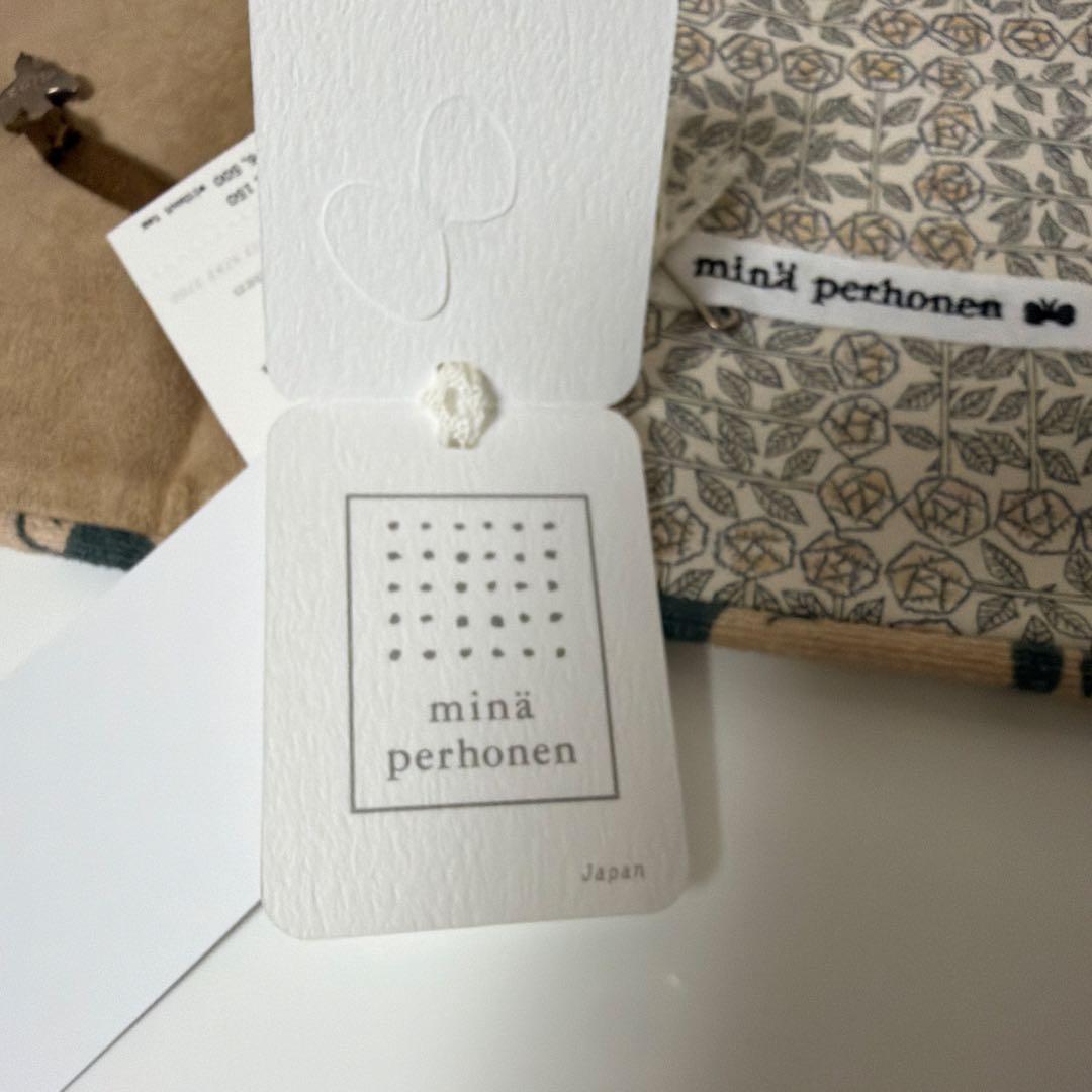 新品 タグ付 mina perhonen ブックカバー life puzzle