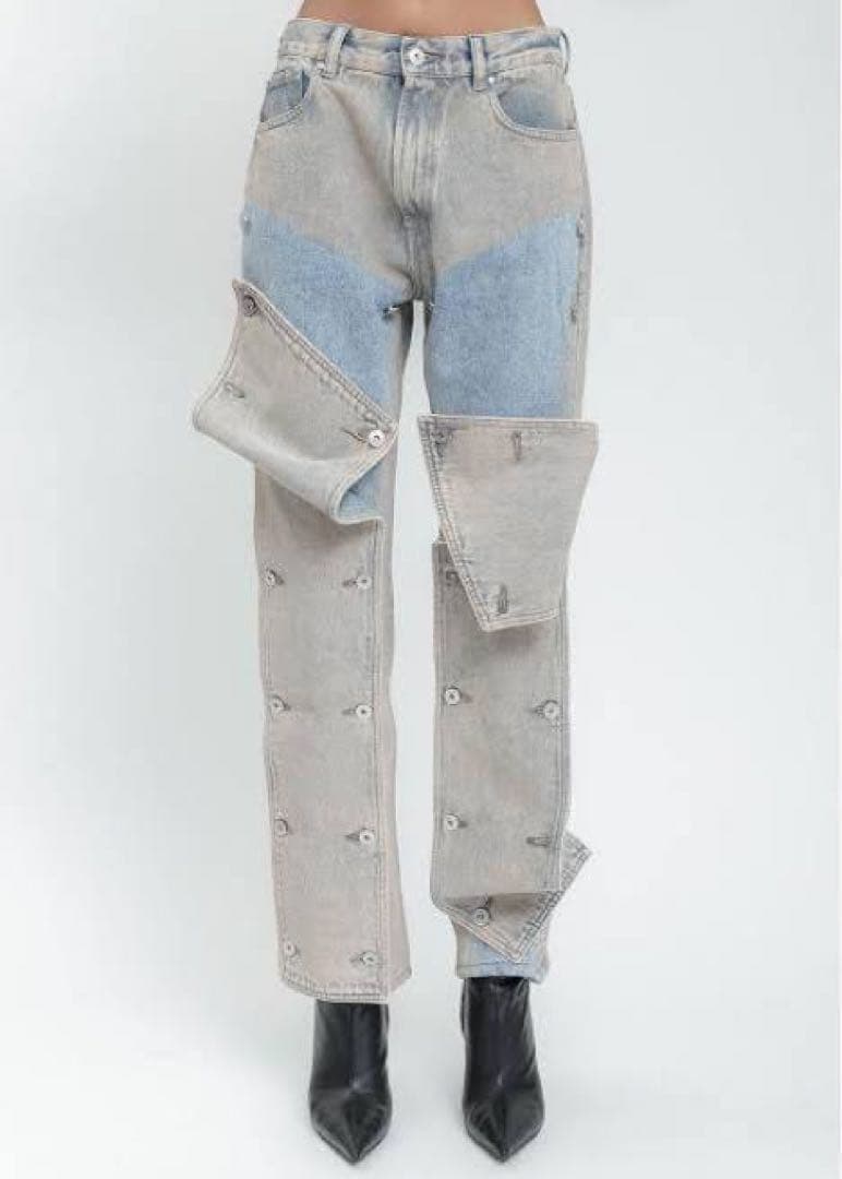 y/project panel jeans パネルジーンズ