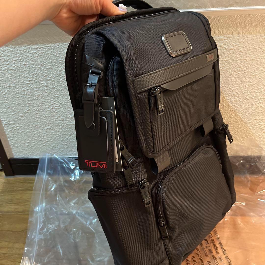 TUMI ALPHA3 Reflectivフラップパックブラック