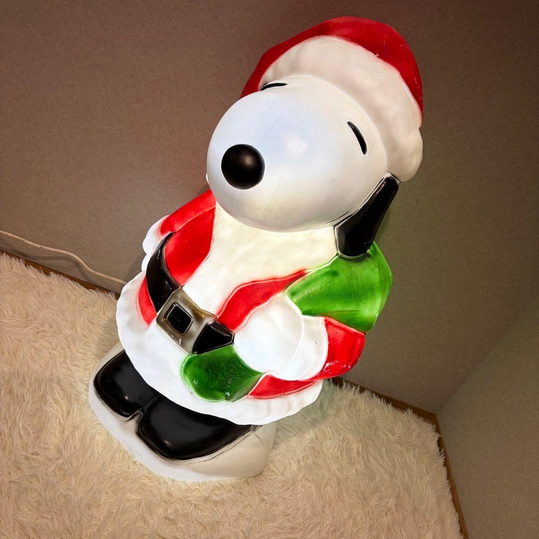 希少 スヌーピー サンタクロース イルミネーション 80cm SNOOPY