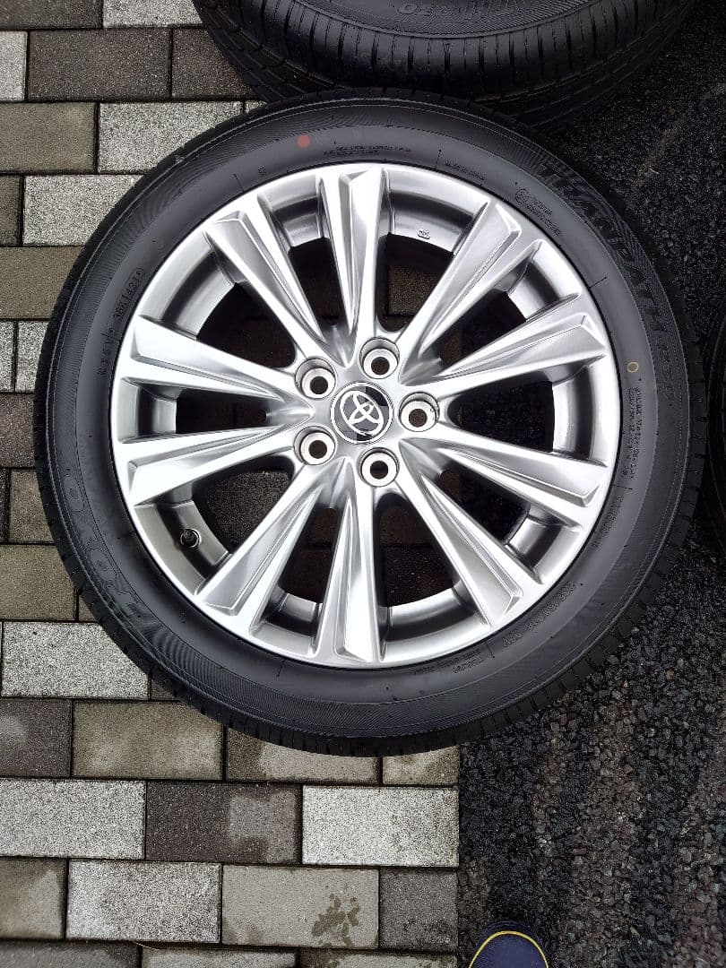 【新車外し送料込】30アルファード・ヴェルファイア18インチ純正ホイールタイヤ付