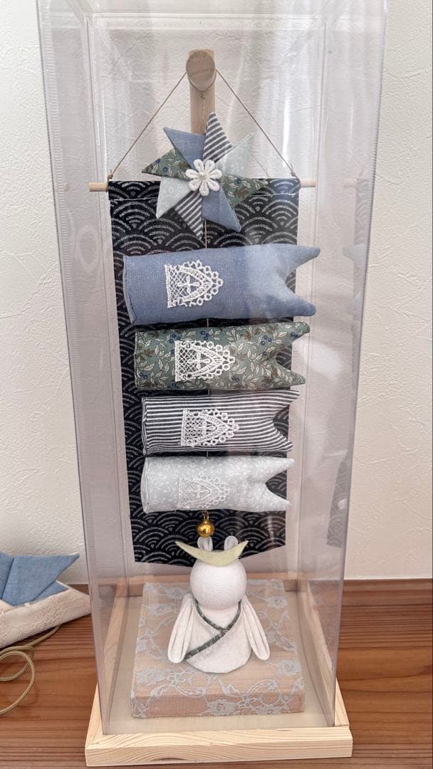 【つるし飾り】〜nagi〜鯉のぼりとうさぎの端午の節句飾り | ハンドメイド