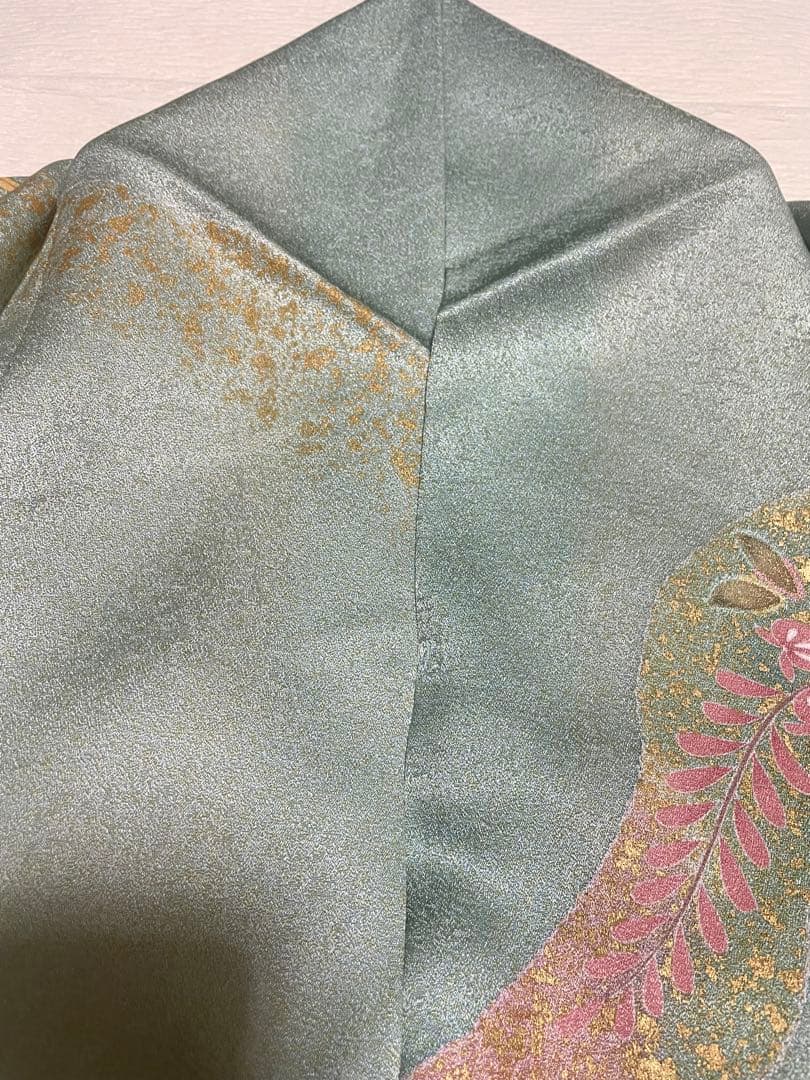 訪問着フルセット　辻ヶ花　絞り　金彩　正絹　ガード加工済み