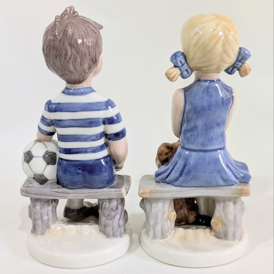 R コペンハーゲン　ミレニアム2000年プレート、フィギュリン2体、プラケット