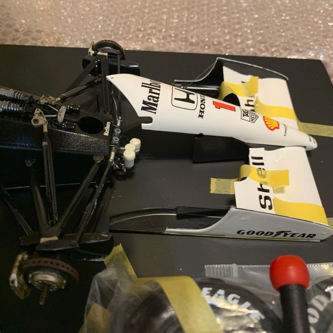 白*魔様 タミヤ　マクラーレン MP4/6 1/12スケールモデル完成品＆セナフ