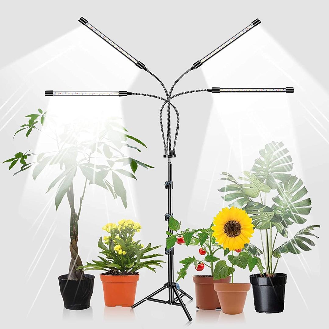80W LED植物育成ライト 4ヘッドフルスペクトル
