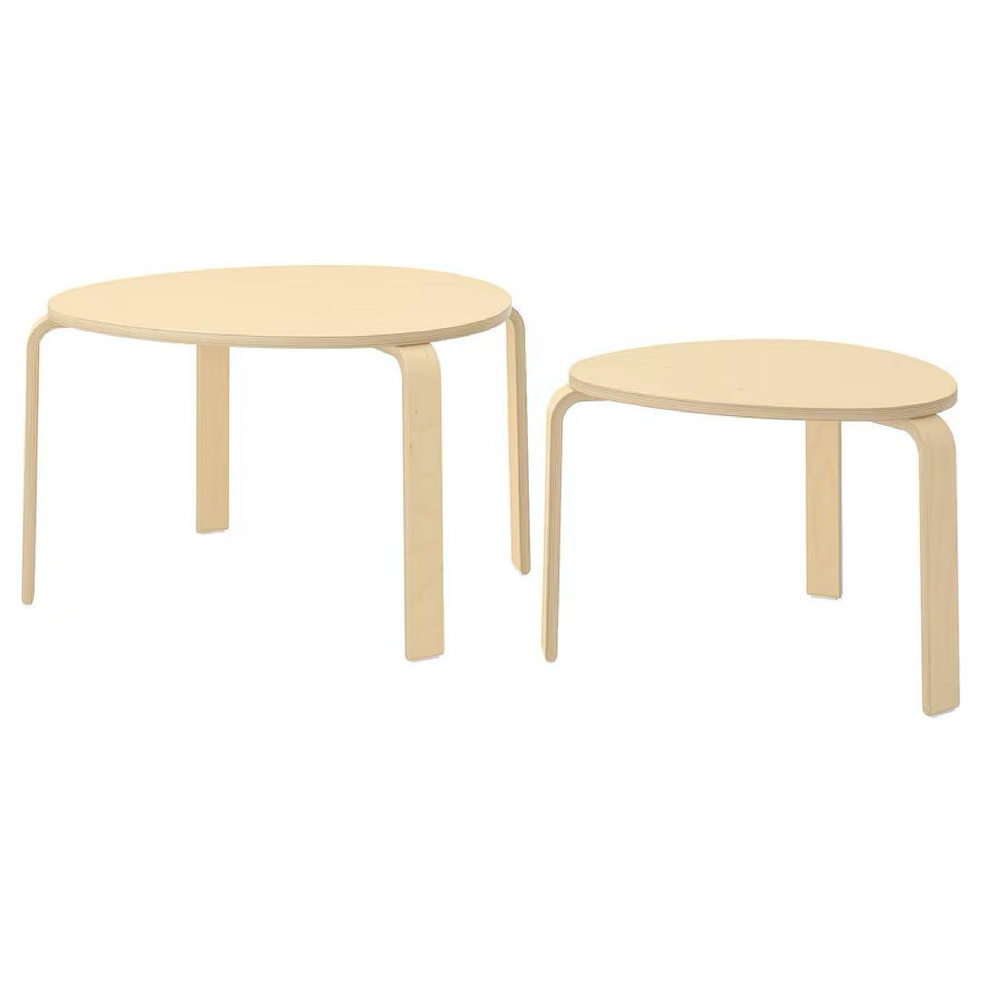 IKEA スヴァルスタ　SVALSTA ネストテーブル　2点セット