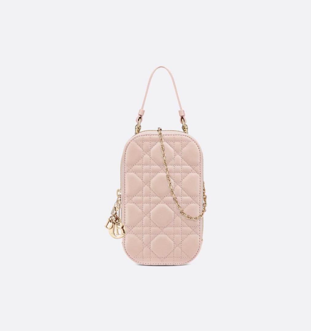 DIOR ディオール フォンホルダー カナージュ ラムスキン