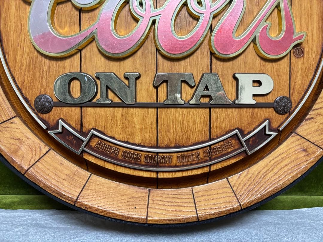 超美品 COORS クアーズ 壁掛け ビンテージ ビアサイン パブミラー レトロ