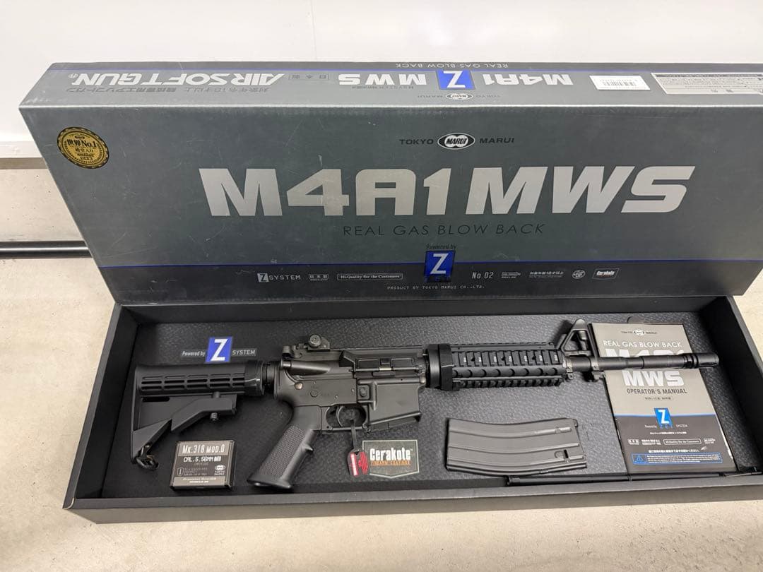 東京マルイ M4A1 MWS GBB カスタム品 付属品完備