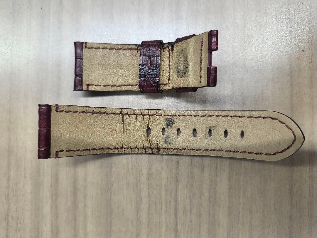 ‼️裁縫上手さん専用‼️　　　PANERAIバックル、ベルト付き2本。 24mm