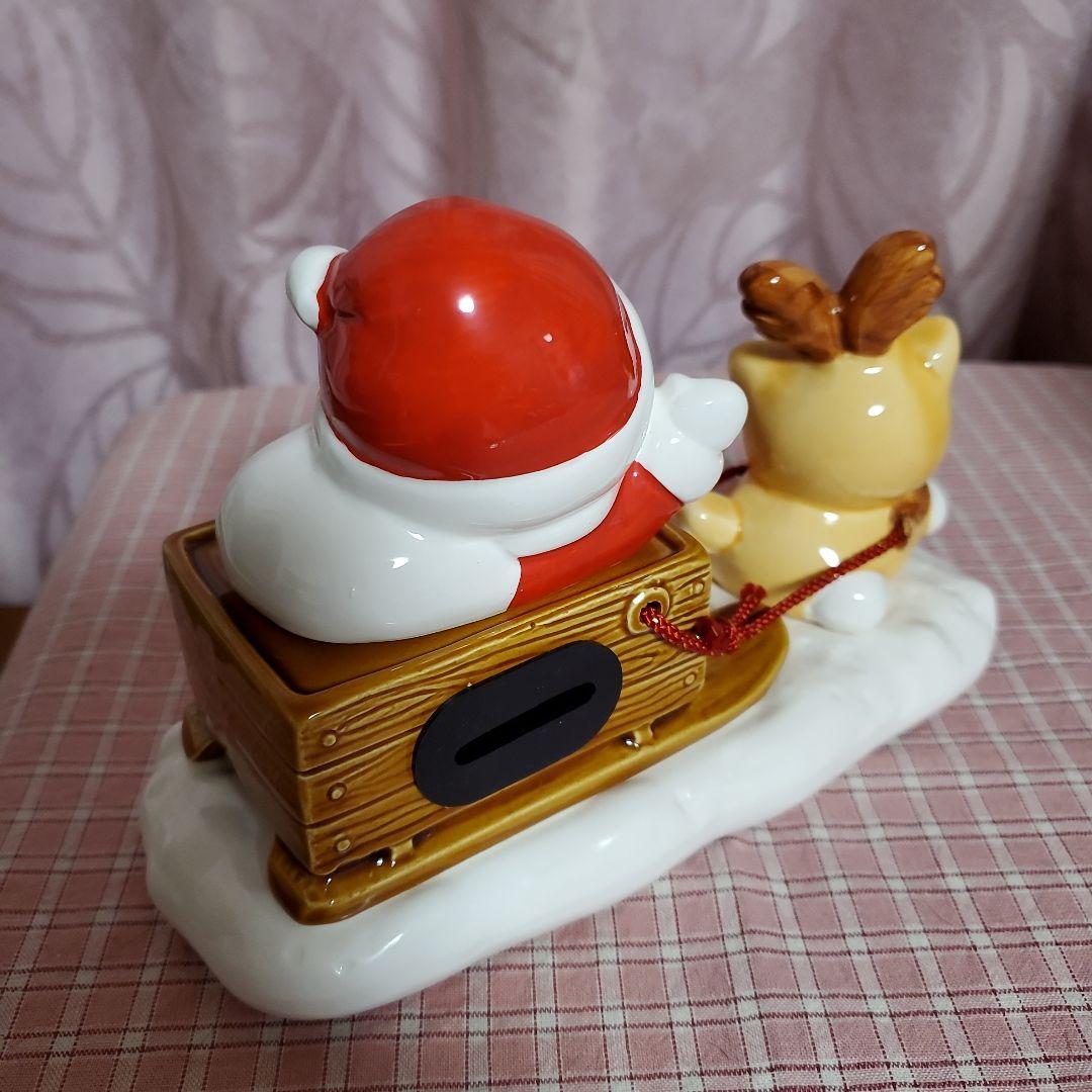 希少 昭和レトロ チムニーワールド 陶器製 置物 貯金箱 サンタ & エミリオ