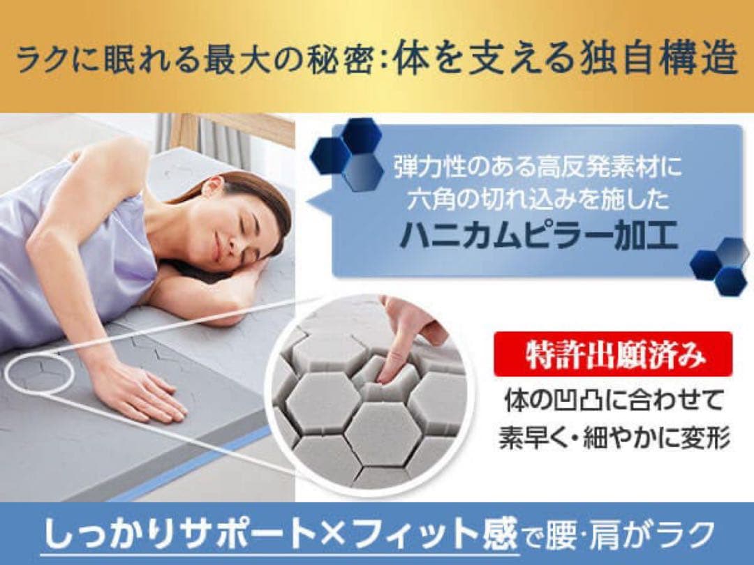 【最安値】送料込み！新品未使用トゥルースリーパーエアフリー三つ折りタイプ