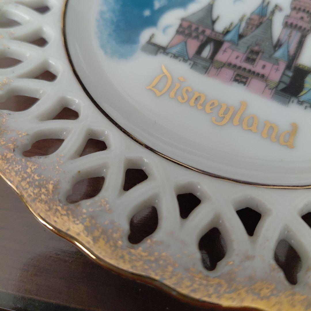 ①ディズニーランド 陶器皿　ヴィンテージ　デザート皿　ティンカーベル