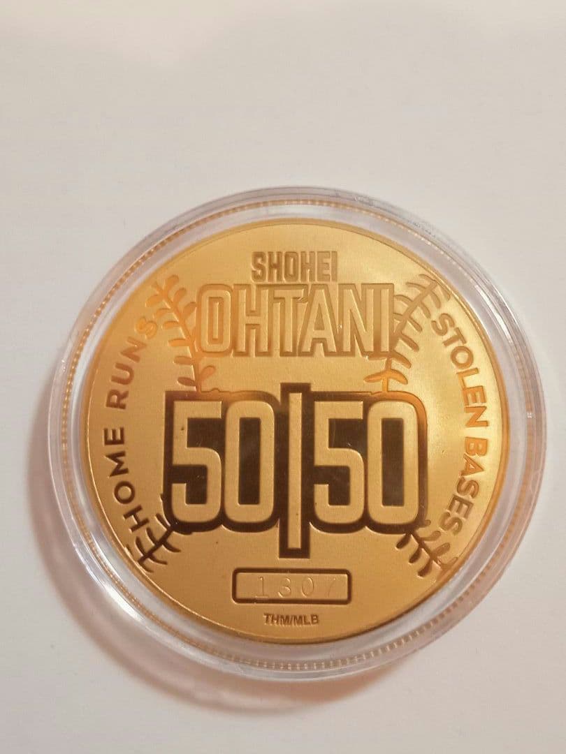 ドジャース 大谷翔平選手 50-50達成記念ゴールド 定価15000円
