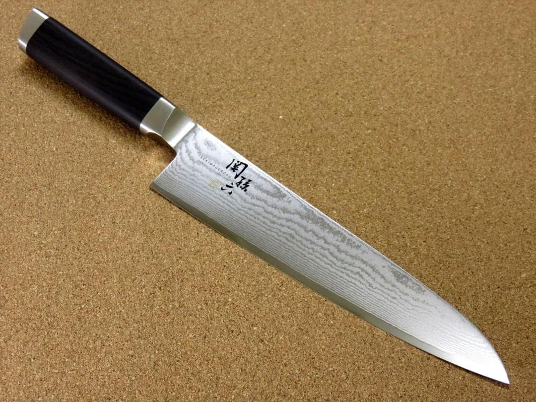 関の刃物 牛刀 210mm 貝印 関孫六 ダマスカス ステンレス複合材 包丁