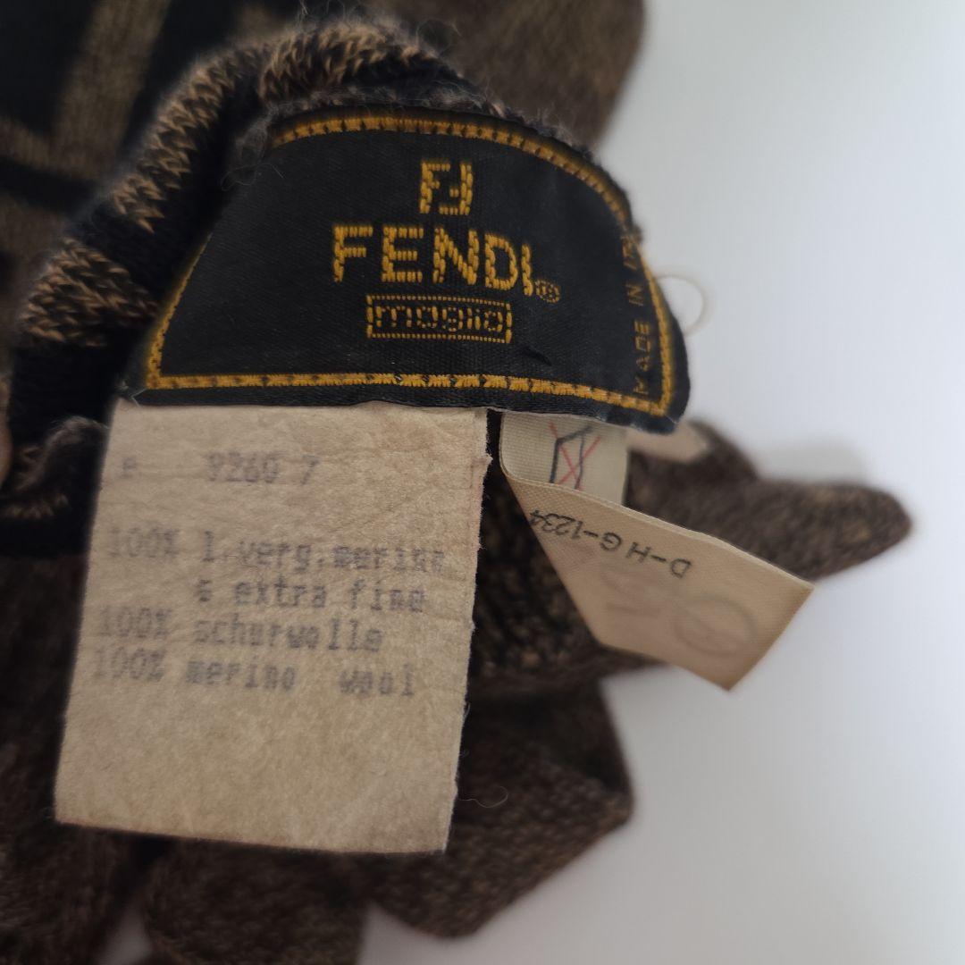 FENDI フェンディ ズッカ柄 手袋 イタリア製 美品