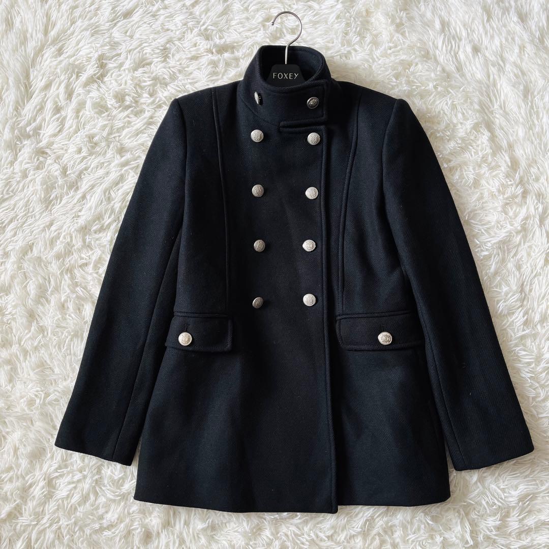 【希少✨】ZARA　MANTECO　ナポレオンジャケット　ダブル　銀ボタン　黒