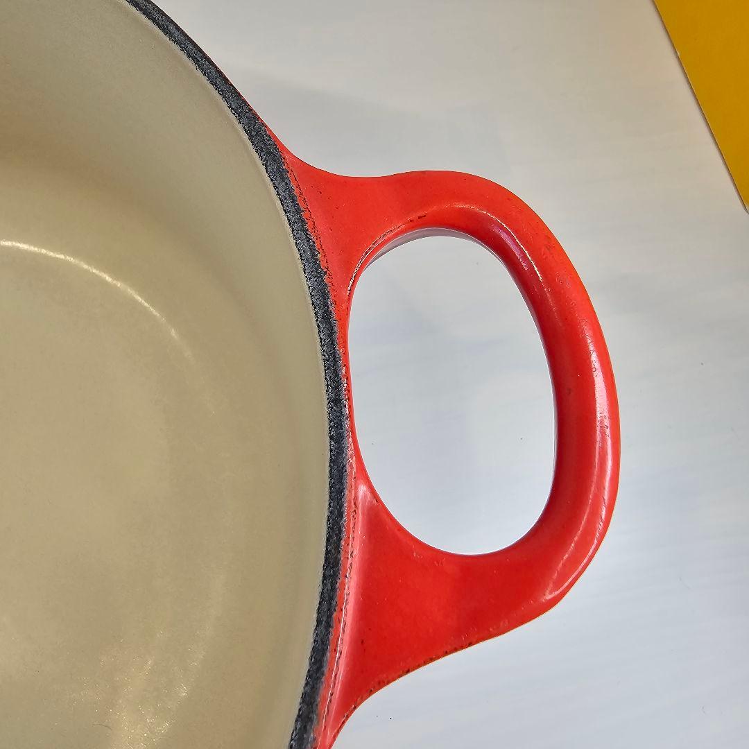 LE CREUSET ル・クルーゼ 20CM レッド赤 両手鍋 鋳物ホーロー鍋