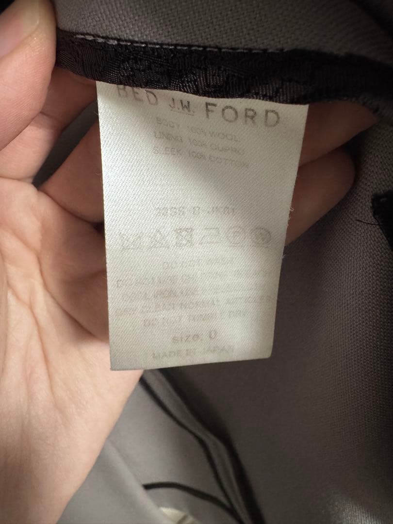 BED J.W. FORD 23ss グレー セットアップ サイズ0