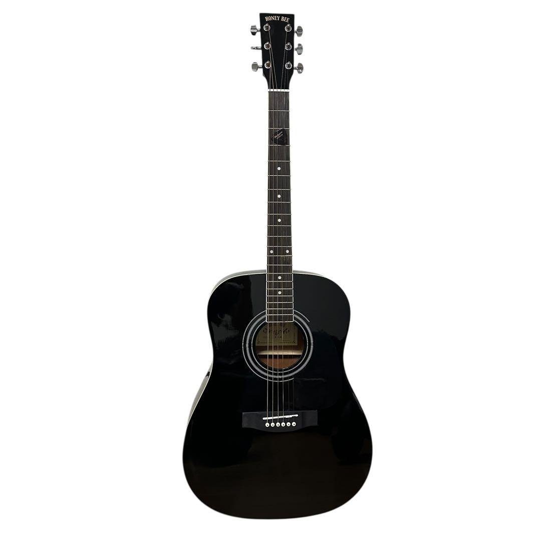 HONEY BEE W-15 BK ギター　ケース付き　黒