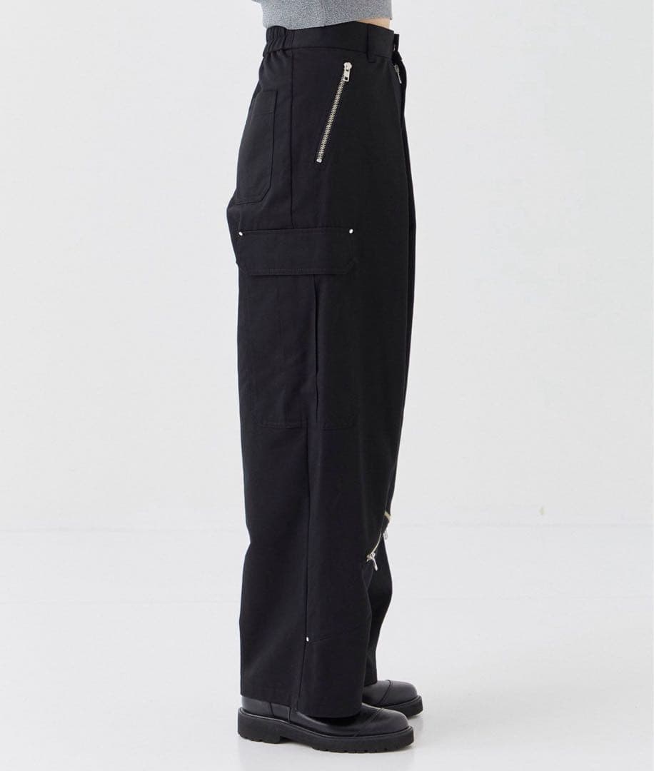 ▼美品✨24AW✨現行✨ユナイテッドトウキョウ ワイドタックカーゴパンツ 黒