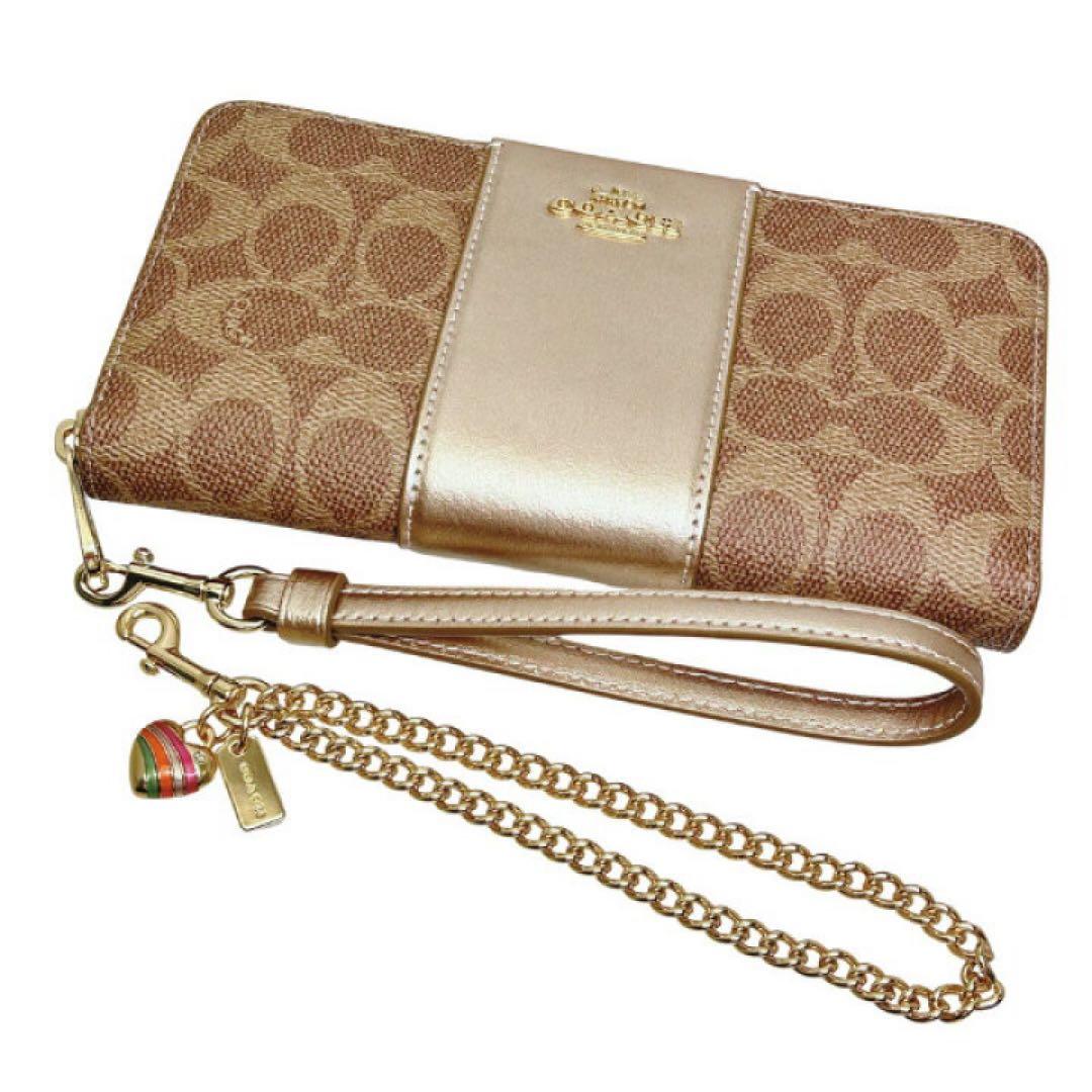 早い者勝ち！訳あり新品 【箱付き】COACH 長財布 シグネチャー柄