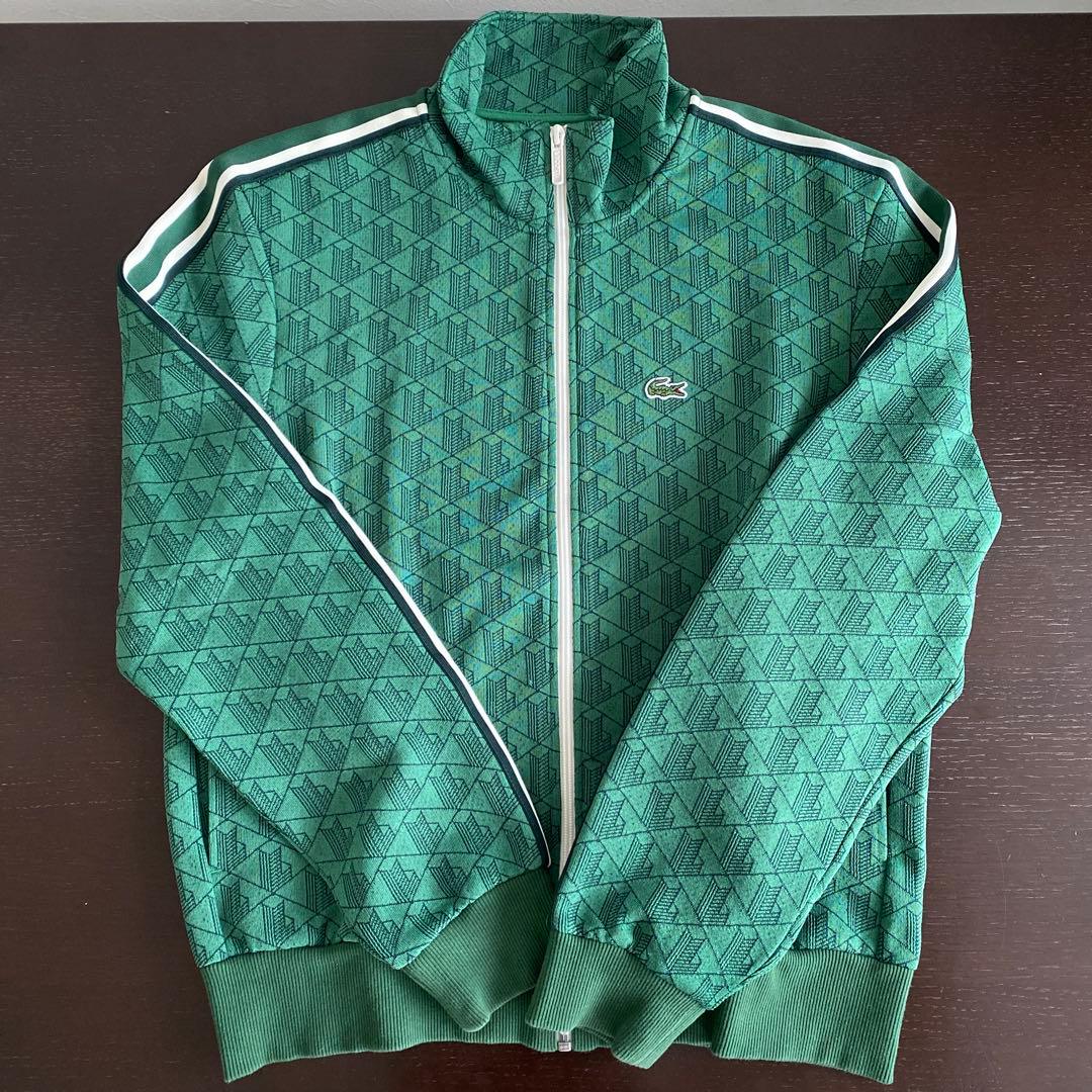 LACOSTE グリーン ジャージ上下 ホワイトロングTシャツ セット