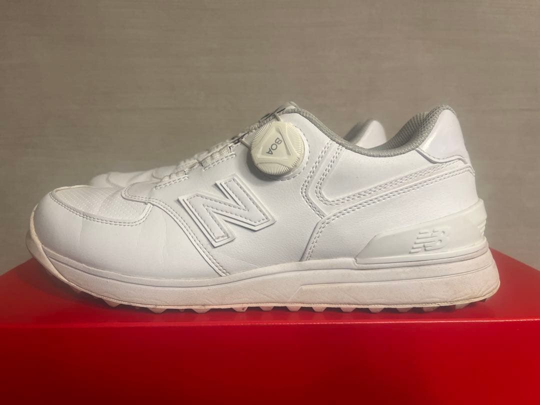 New Balance 574 ホワイト ゴルフシューズ