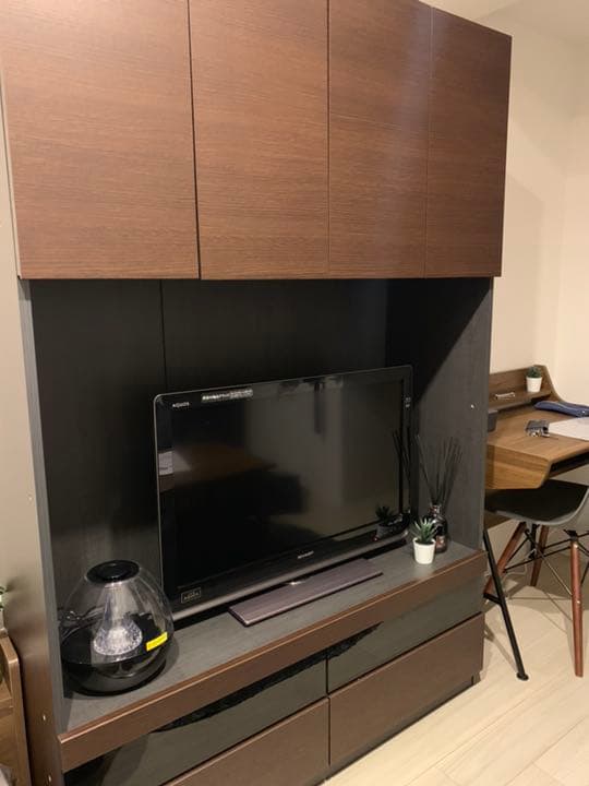 テレビ台 壁面 ウォールナット ブラウン