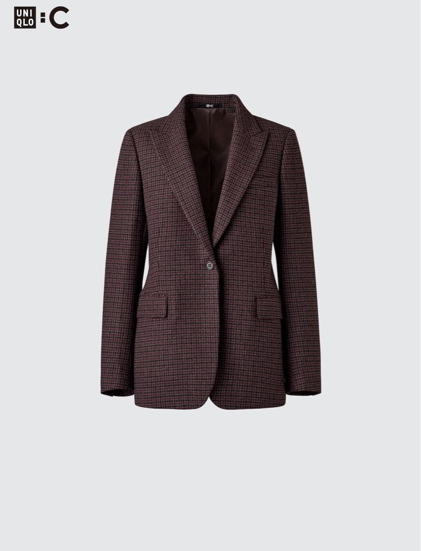 12/5日まで値下中！UNIQLO Cツイード テーラードジャケット新品タグ付き