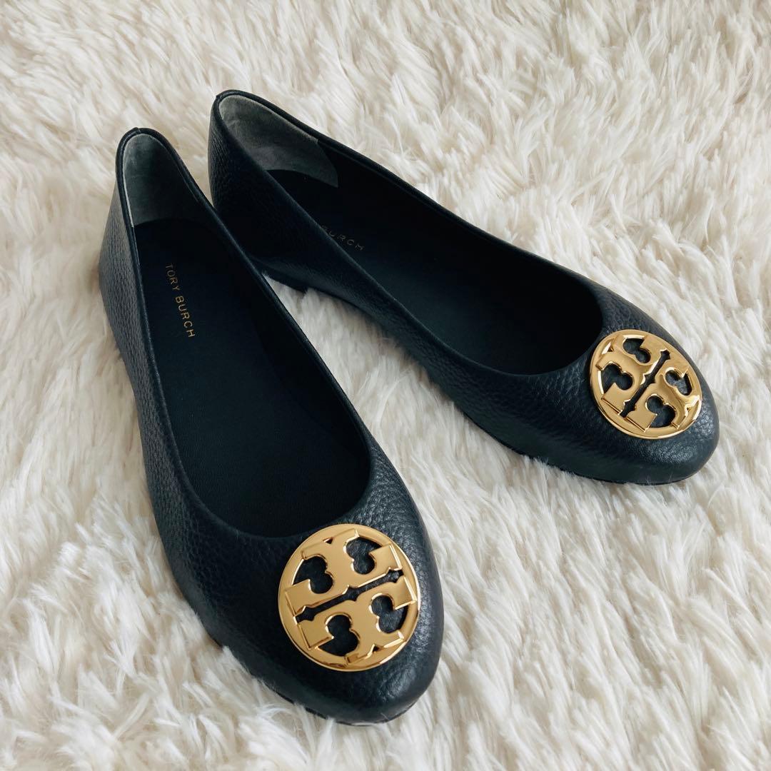 【極美品】トリーバーチ チェルシー フラットシューズ レザー シボ加工