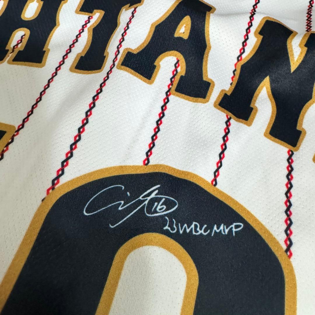 ぴ*ん様 非売品　大谷翔平　2023WBC MVP サインプリント日本代表ユニフ