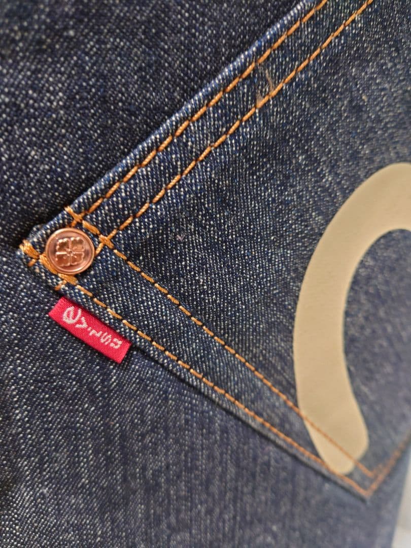 極上極美品✨EVISU＆GOLF デニム キャディバッグ フード一体型初期モデル