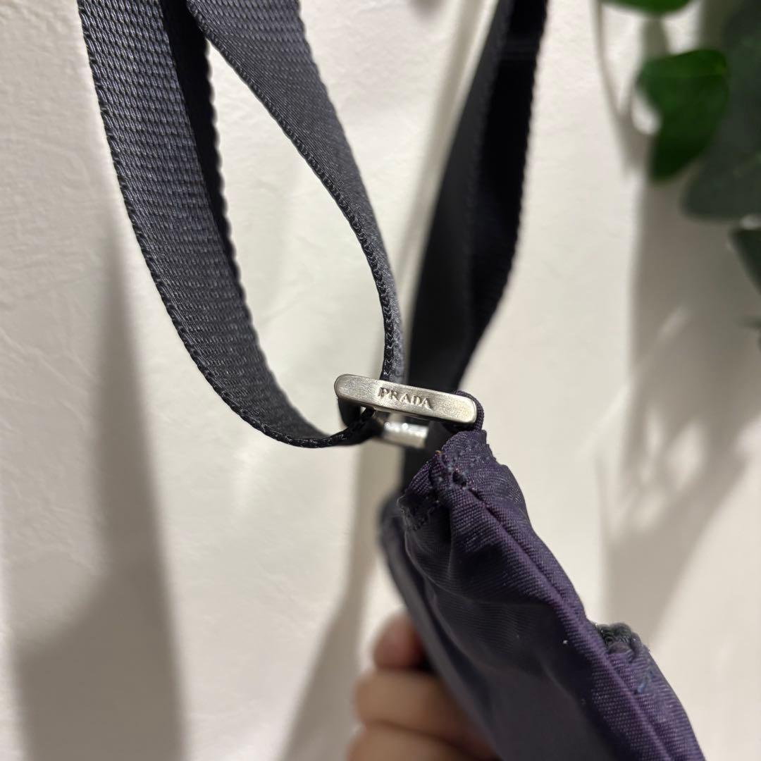 M*S様 PRADA プラダ ショルダーバッグ サコッシュ ナイロン　パープル