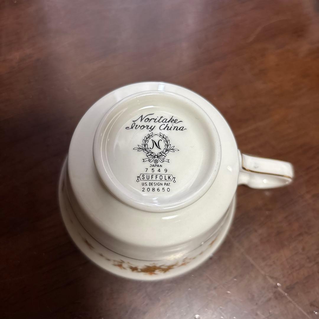 ノリタケ NORITAKE Ivory China 皿 ティーカップ セット