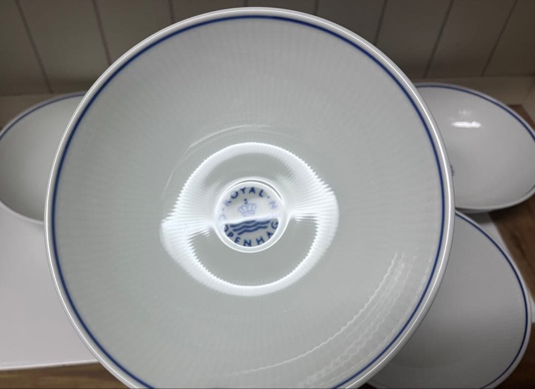 ブルーライン　ボウル　17cm　5個
