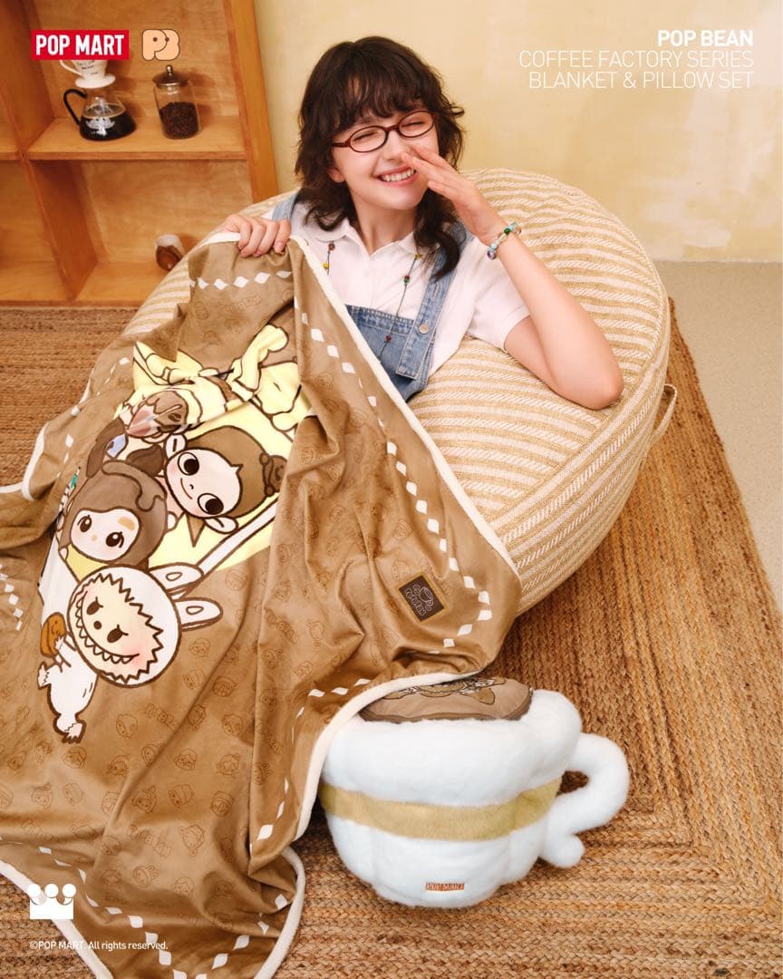 ブランケットPOP BEAN coffee factory コーヒーファクトリー